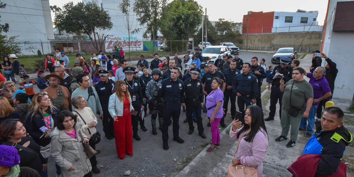 Mantiene SSC de Puebla proximidad en colonias al sur de la ciudad