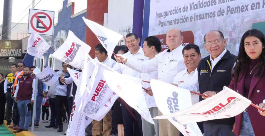 PUEBLA ES PREMIADO POR PEMEX Y SUPERARÁ META PARA DIGNIFICAR MÁS DE 5 MIL VIALIDADES
