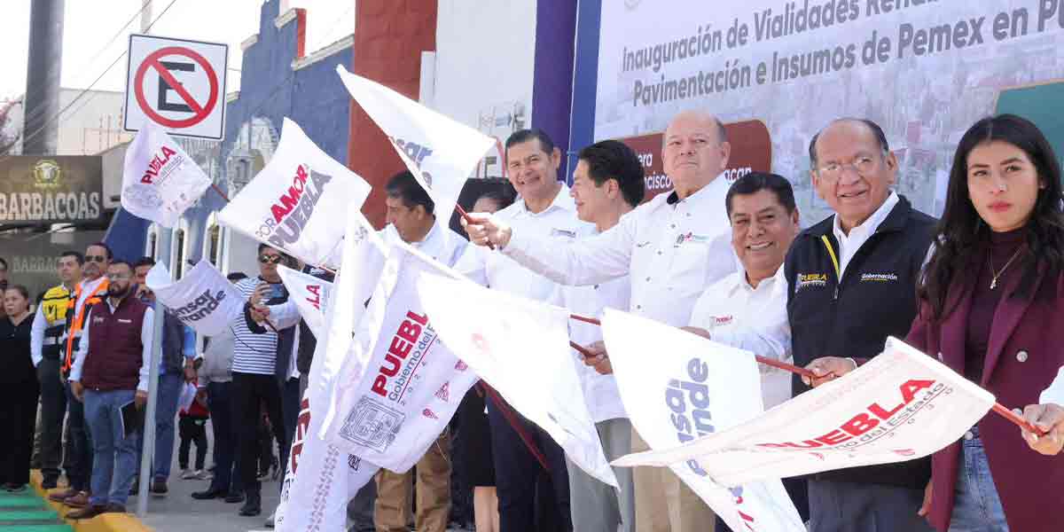 PUEBLA ES PREMIADO POR PEMEX Y SUPERARÁ META PARA DIGNIFICAR MÁS DE 5 MIL VIALIDADES