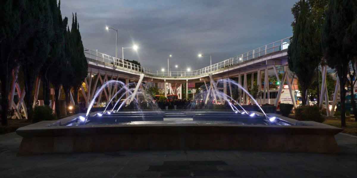 Fortalece gobierno de Pepe Chedraui espacios funcionales con inauguración del mantenimiento de la fuente Hermanos Serdán