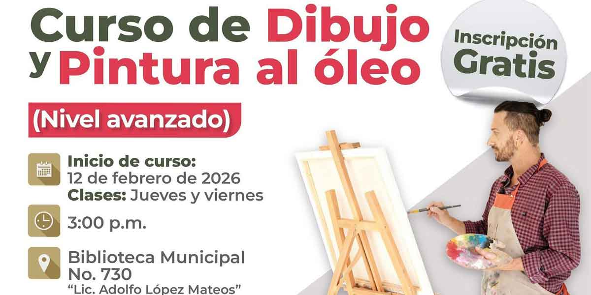Invita Severiano de la Rosa a curso avanzado de dibujo y pintura al óleo