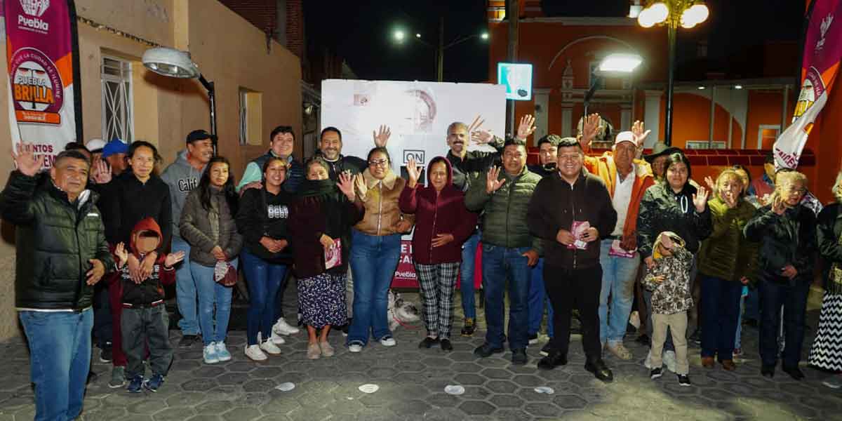INAUGURÓ GOBIERNO DE TEXMELUCAN TECHADO EN PREESCOLAR “FERNANDO PACHECO”