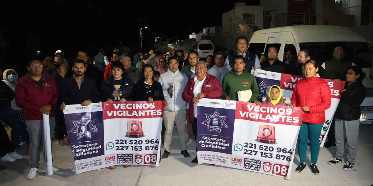 Severiano de la Rosa supervisa acciones de seguridad y fortalecimiento social en Amozoc