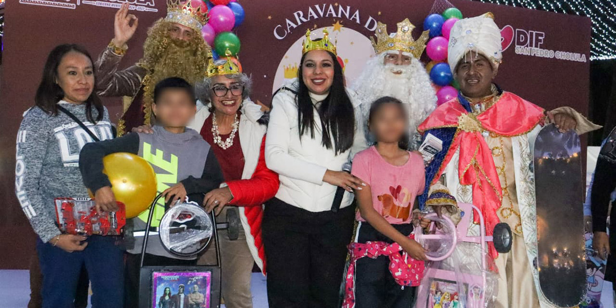 DIF San Pedro Cholula agradece al gobernador Alejandro Armenta celebración de Día de Reyes