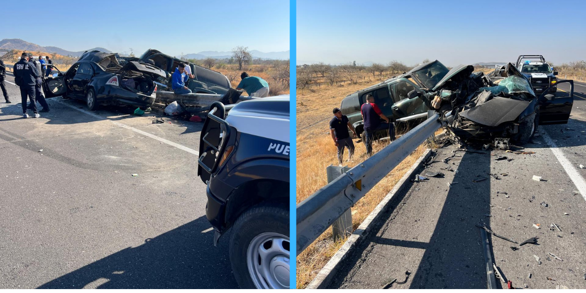 Trágico accidente en la Autopista Siglo XXI deja cuatro fallecidos y dos menores lesionadas