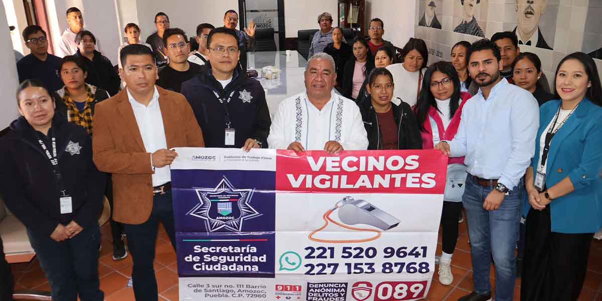 En Amozoc fortalecen la prevención del delito con participación ciudadana
