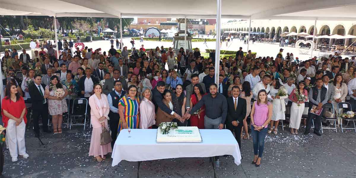 Tonantzin Fernández acompaña a parejas en el programa “Cholula le dice sí al amor”