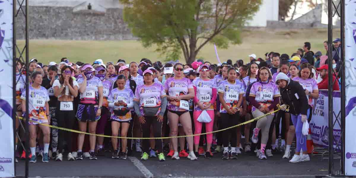 Más de 3 mil mujeres poblanas corrieron por la igualdad y la equidad