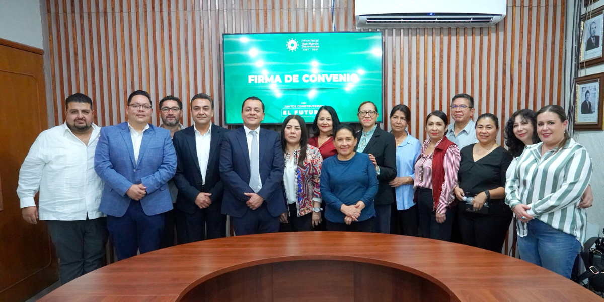POR PRIMERA VEZ, FIRMAN CONVENIO DE COLABORACIÓN CANIRAC Y GOBIERNO DE TEXMELUCAN