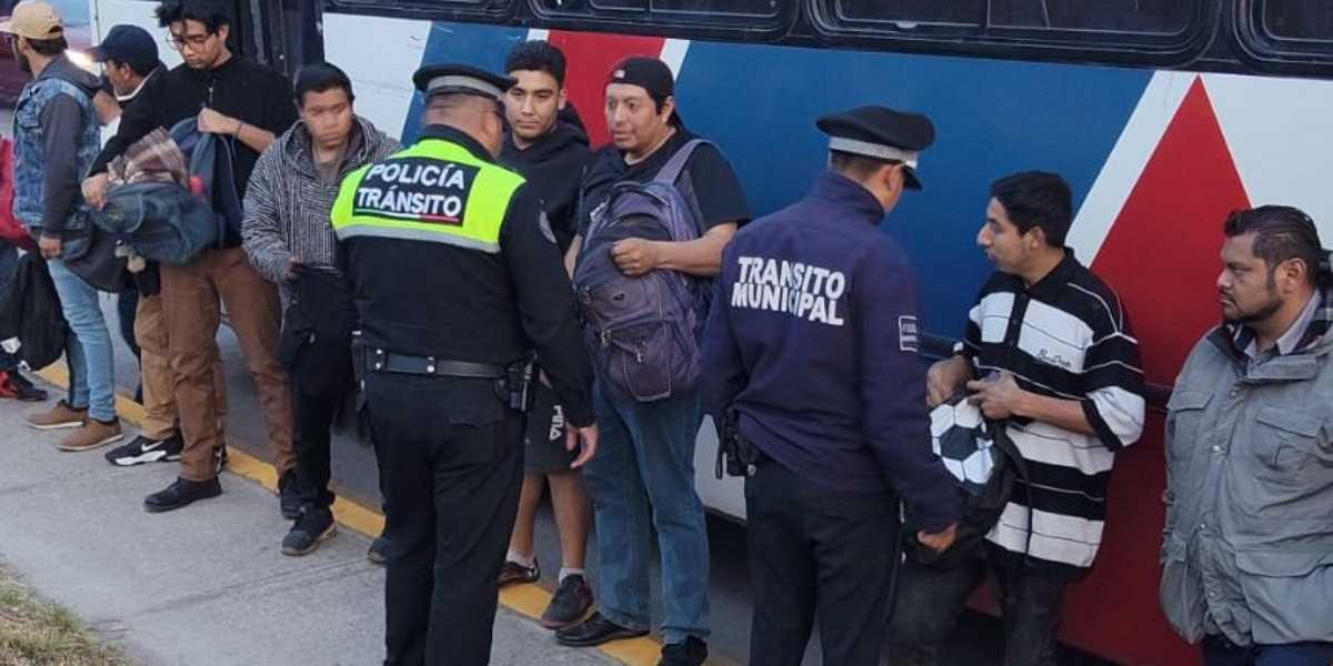 Aplican Operativo Pasajero en Amozoc.