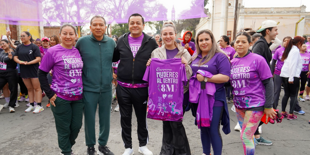 CIENTOS DE TEXMELUQUENSES PARTICIPARON EN LA CARRERA MUJERES AL CENTRO 8M
