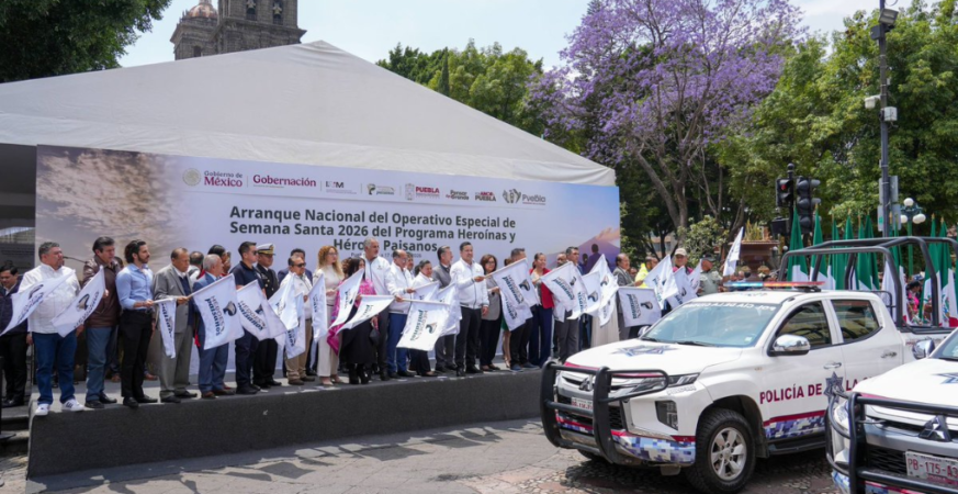 Blindan Puebla en Semana Santa: lanzan operativo “Vacaciones Seguras 2026”