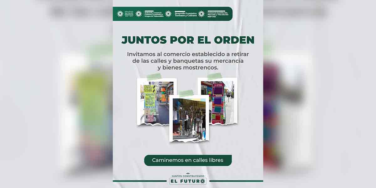 REFUERZA GOBIERNO DE JUAN MANUEL ALONSO ORDENAMIENTO COMERCIAL EN TEXMELUCAN