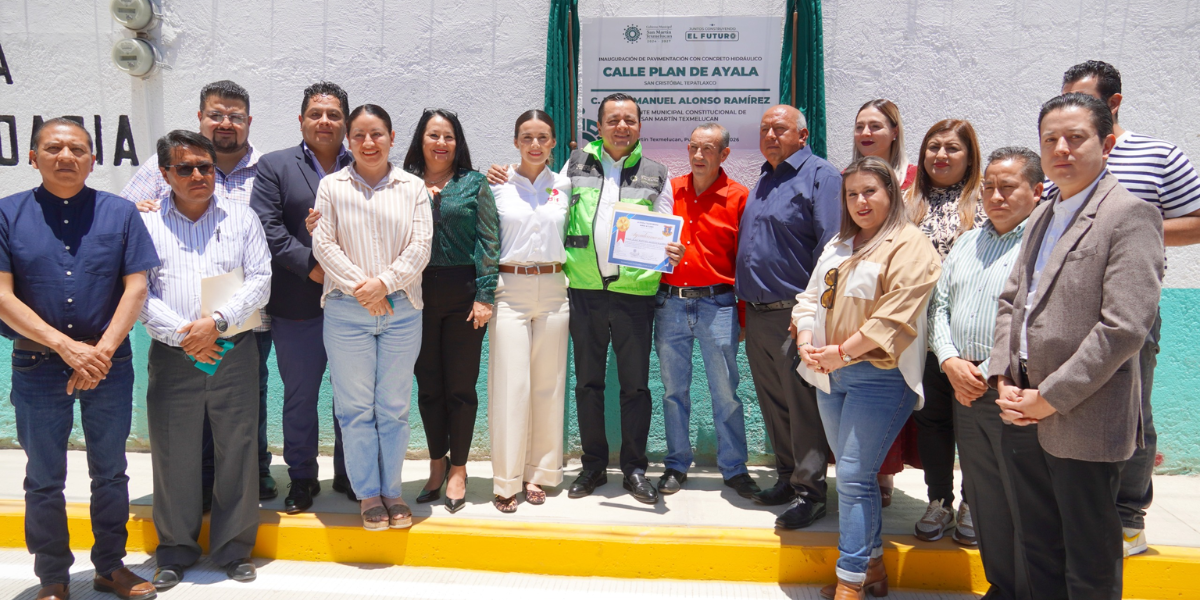 ALCALDE JUAN MANUEL ALONSO INAUGURA CALLE PLAN DE AYALA EN TEPATLAXCO Y FORTALECE LA TRANSFORMACIÓN DE TEXMELUCAN