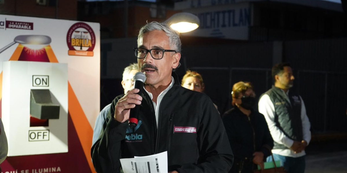 Llega Puebla Brilla a San Aparicio; inaugura gobierno de Pepe Chedraui 107 luminarias modernizadas con LED
