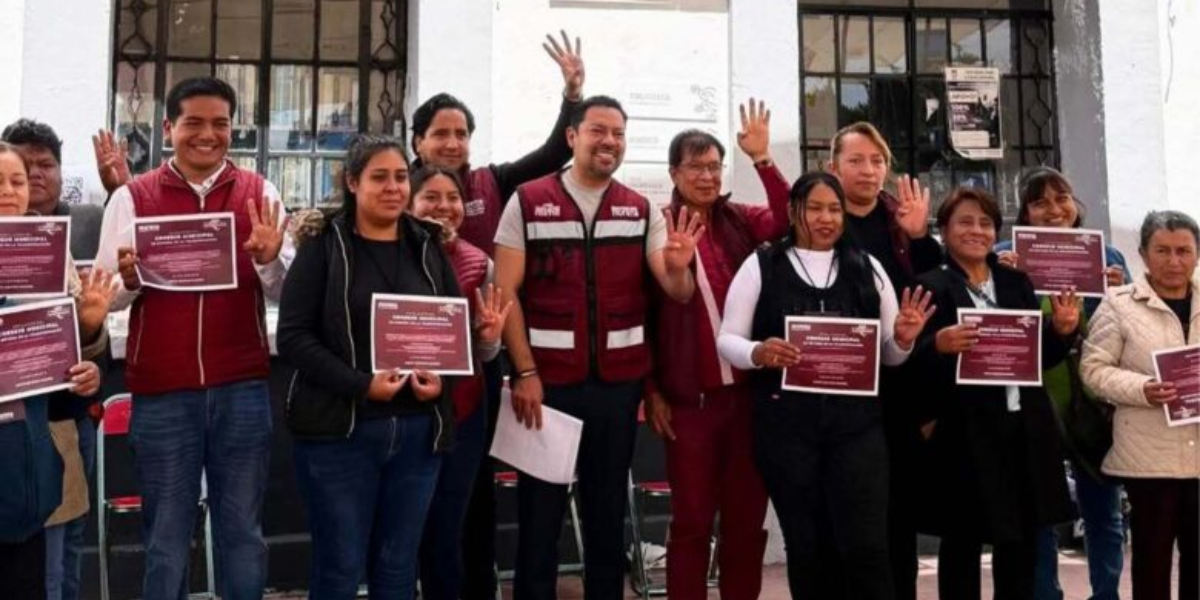 Andrés Villegas lidera instalación de Consejos Municipales de Morena en Juan C. Bonilla y Atzitzihuacán