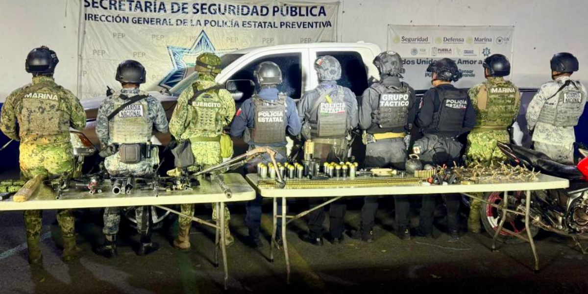 Fuerzas de seguridad logran aseguramiento de armamento de alto calibre