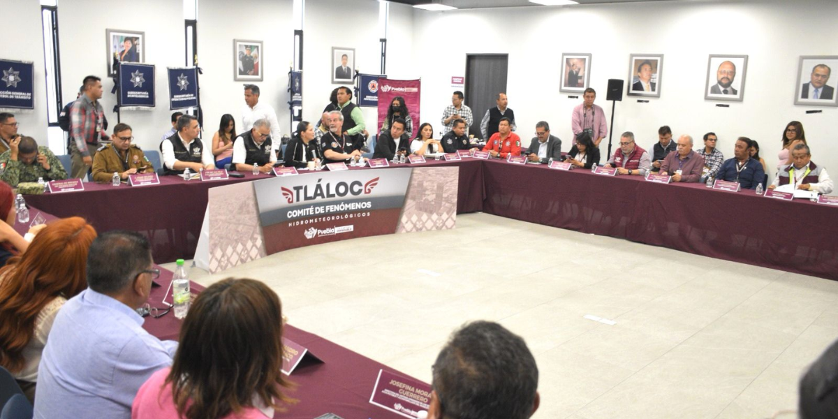 Gobierno de Pepe Chedraui fortalece estrategia preventiva ante temporada de lluvias a través del Comité Tláloc