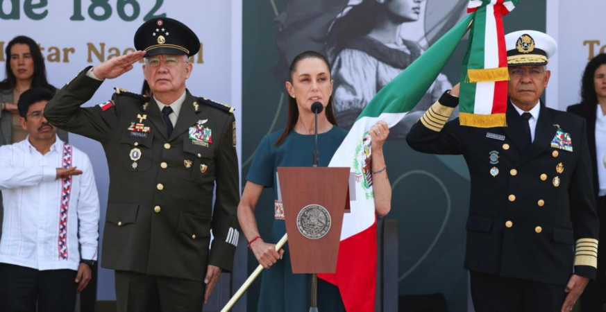 Ninguna potencia extranjera nos va a decir como gobernar: Claudia Sheimbaum durante la conmemoración de la Batalla de Puebla