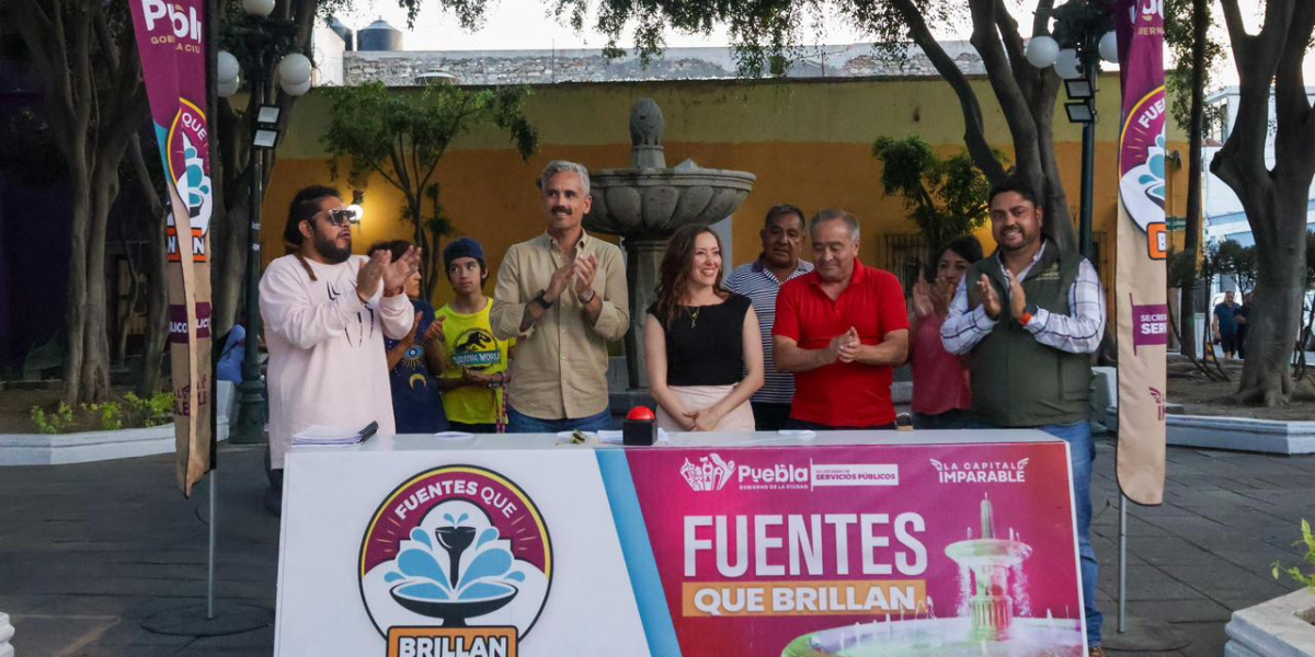 Inaugura Gobierno de Pepe Chedraui mantenimiento integral de fuente del parque Luis Donaldo Colosio Murrieta