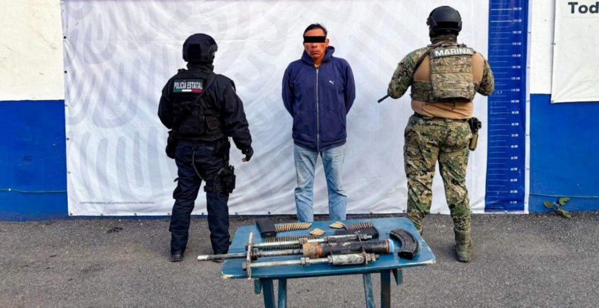 Capturan a un hombre por robo de combustible en Huejotzingo, Puebla: SSP, SEMAR y PEMEX