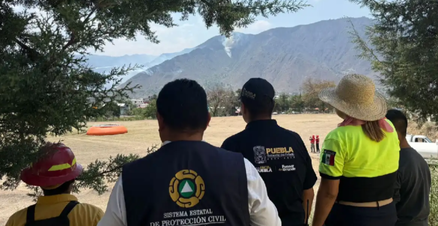 Incendio forestal en Zautla afecta 65 hectáreas de bosque