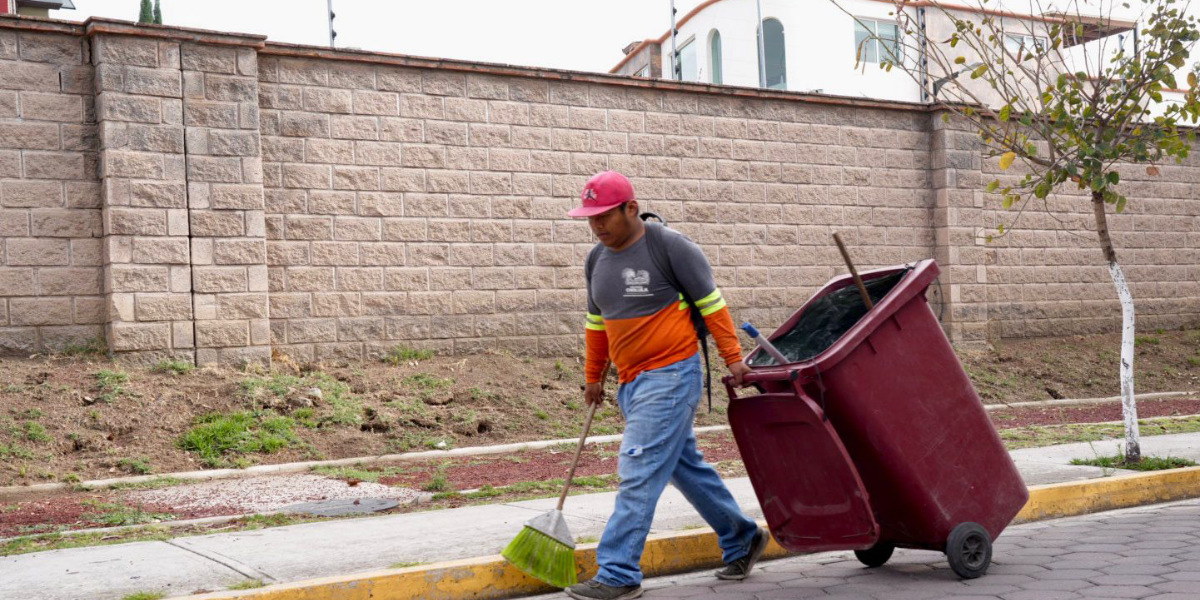 Garantiza Gobierno de San Pedro Cholula servicios de limpia en días festivos