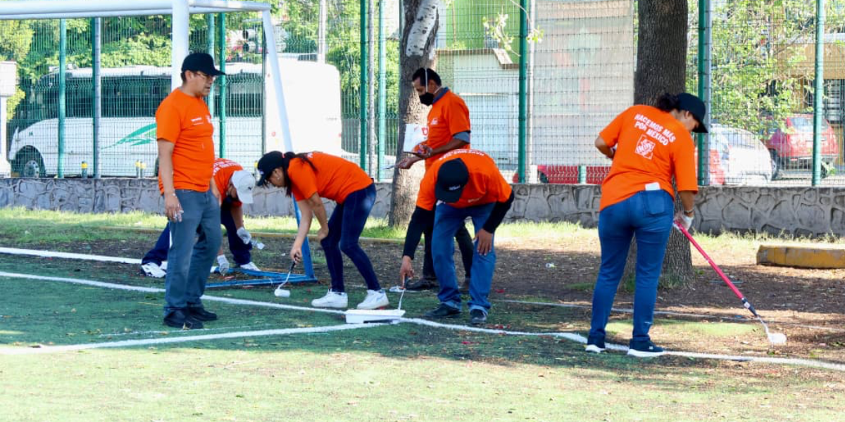 Pepe Chedraui y Home Depot rescatan espacios deportivos para las familias poblanas