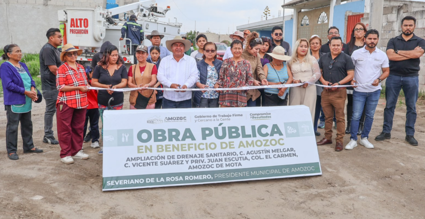 "Hacemos más con menos": bajo esta premisa, el Ayuntamiento 2024-2027 entrega obras de drenaje, seguridad y servicios públicos para mejorar la vida de las familias de Amozoc.
