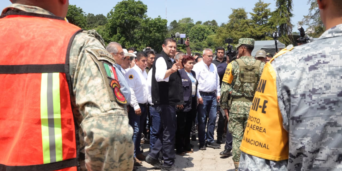 GOBIERNO FEDERAL Y ESTATAL MANTIENEN ESTRATEGIA PREVENTIVA DE DESASTRES EN LA SIERRA NORTE