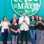EDIL JUAN MANUEL ALONSO ENCABEZA INICIO DE PAVIMENTACIÓN CON CONCRETO DE LA CALLE MUJICA Y OSORIO EN TEXMELUCAN