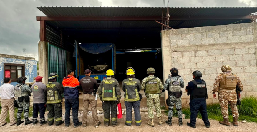 GOLPE AL HUACHICOL: SSP ASEGURA INMUEBLE PRESUNTAMENTE UTILIZADO PARA ROBO DE HIDROCARBURO