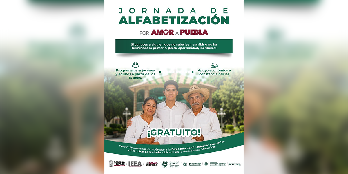 GOBIERNO DE JUAN MANUEL ALONSO E IEEA IMPULSAN LA ALFABETIZACIÓN GRATUITA DE JÓVENES Y ADULTOS EN TEXMELUCAN