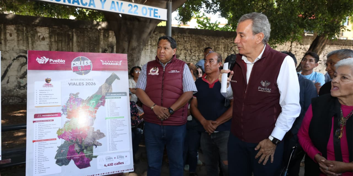 Inaugura Pepe Chedraui rehabilitación del bulevar Xonaca con el Tren Capitalino de Pavimentación