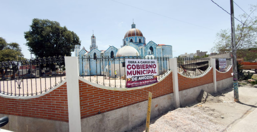 AMOZOC PONE MANOS A LA OBRA EN EL ATRIO DE SANTO ÁNGEL