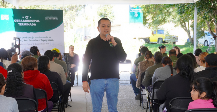 ALCALDE JUAN MANUEL ALONSO ENCABEZA INAUGURACIÓN DE LA REHABILITACIÓN DE RED DE DRENAJE SANITARIO EN TEPEYECAC