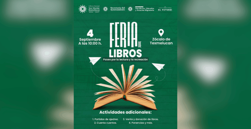 GOBIERNO DE JUAN MANUEL ALONSO IMPULSA LA CULTURA CON FERIA DE LIBROS EN TEXMELUCAN