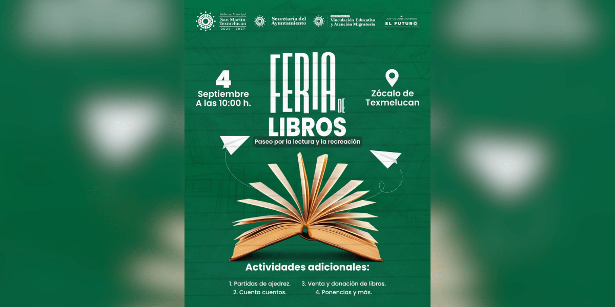 GOBIERNO DE JUAN MANUEL ALONSO IMPULSA LA CULTURA CON FERIA DE LIBROS EN TEXMELUCAN