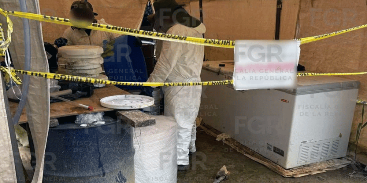 FGR PUEBLA DESTRUYE MÁS DE 9 TONELADAS DE PRECURSORES PARA DROGAS