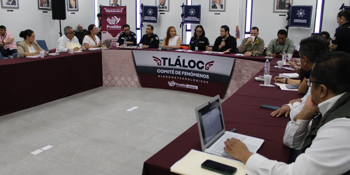 Fortalece Gobierno de Pepe Chedraui coordinación técnica del Comité “Tláloc” para reforzar acciones preventivas ante la temporada de lluvias