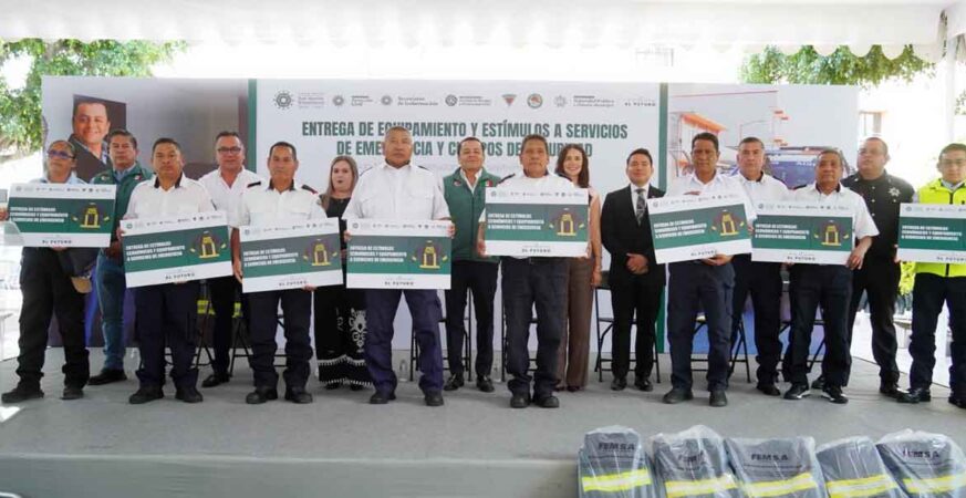 GOBIERNO DE JUAN MANUEL ALONSO ENTREGA EQUIPAMIENTO Y APOYOS ECONÓMICOS A CUERPOS DE SEGURIDAD Y DE EMERGENCIA
