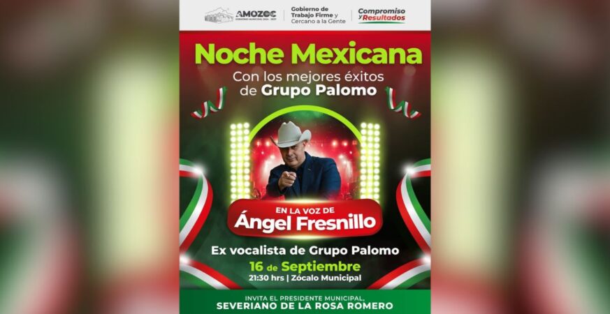 Amozoc está listo para celebrar las Fiestas Patrias con el Grito de Independencia y una gran Noche Mexicana