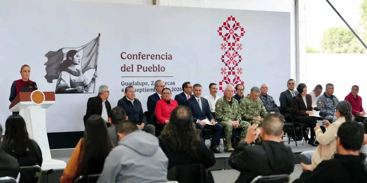 EN ZACATECAS, LA COORDINACIÓN HA LOGRADO UNA REDUCCIÓN DEL 85% EN EL PROMEDIO DIARIO DE HOMICIDIOS DOLOSOS DE SEPTIEMBRE DE 2024 A AGOSTO DE 2026: PRESIDENTA CLAUDIA SHEINBAUM